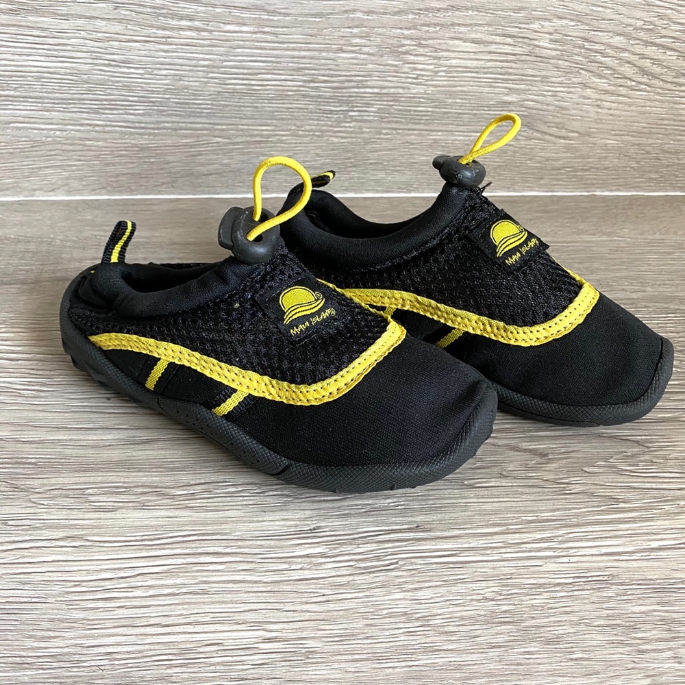 Back and Yellow Toddler Water Shoes